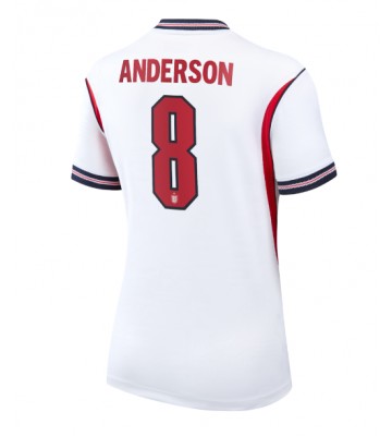 England Elliot Anderson #8 Hemmatröja Dam VM 2026 Kortärmad